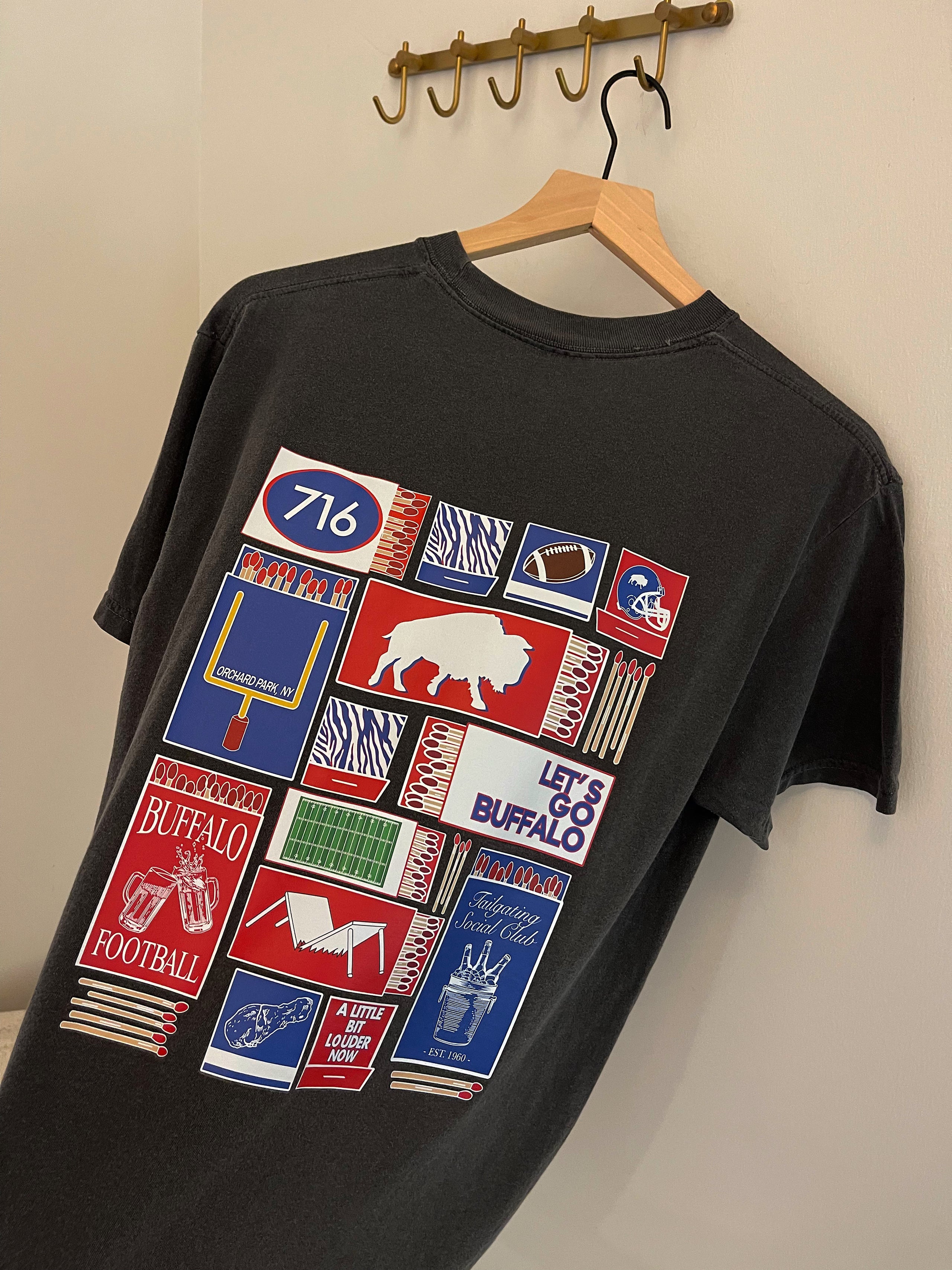 Let's Go Buffalo Vintage Distressed Style Shirt Let's Go Buffalo Vintage Distressed Style Shirt