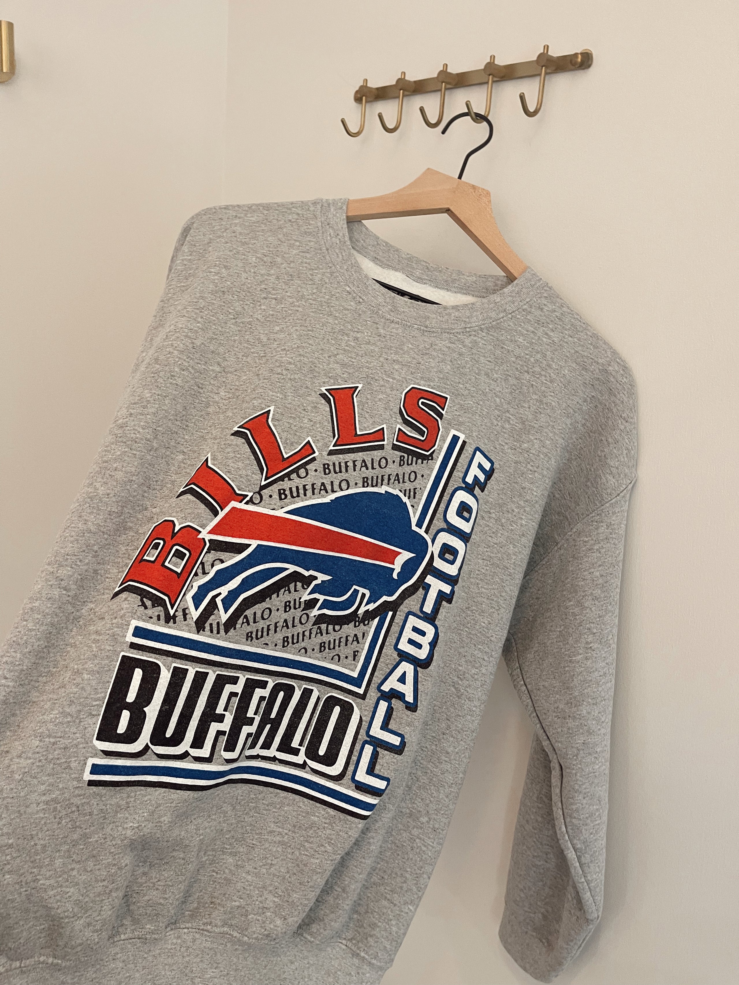 Vintage buffalo bills crewneck sweatshirt discount